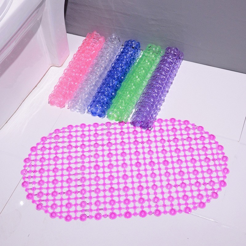 High Quality Customized Comfortable Safety Clear Non-slip Plastic PVC Bathroom Tub Floor Antislip Kids Bath Mat