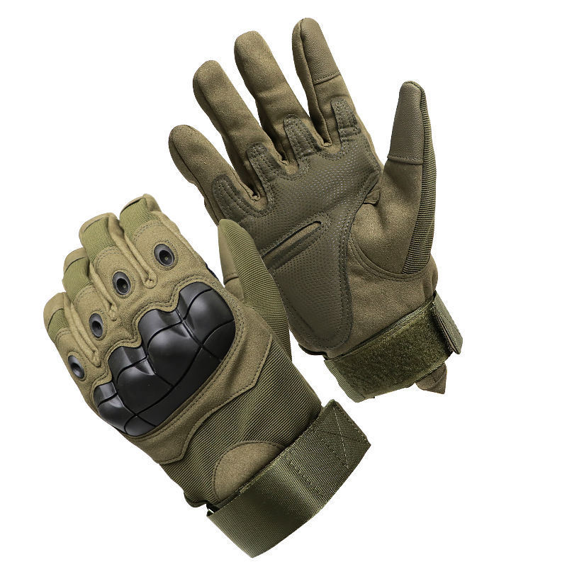 Customized logo anti impact shock proof synthetic leather shooting combat outdoor climbing tactical gloves