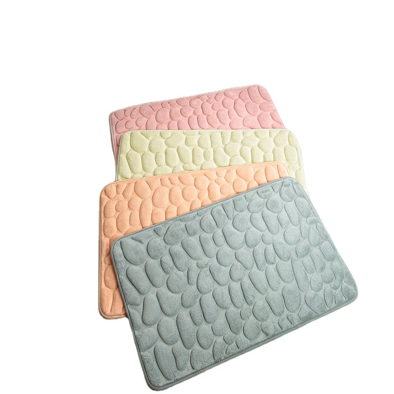 Ultra Soft Water Absorb Memory Foam Customize Bath Mat Quick Drying Stone Bath Mat Bath Mat Ultra Soft Non Slip