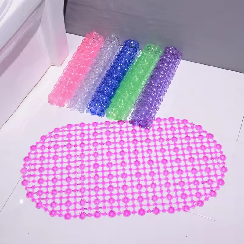 PVC Bath Tub Mats Non-Slip Bathroom Toilet Shower Mats Bath Hotel Household Plastic Rubber Bath Tub Mats