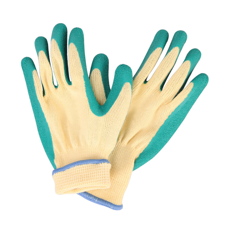 ZMSAFETY 10G Oil Resistant Latex Work Handschuhe Wrinkle Rubber Coated Antiskid Eldiven Abrasion Safety Hand Gloves