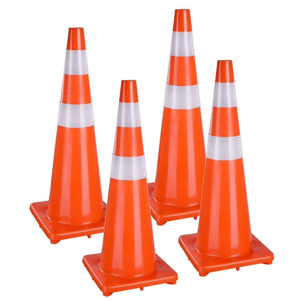 Orange Reflective PVC Road Emergency Parking School Sport Traffic Cones