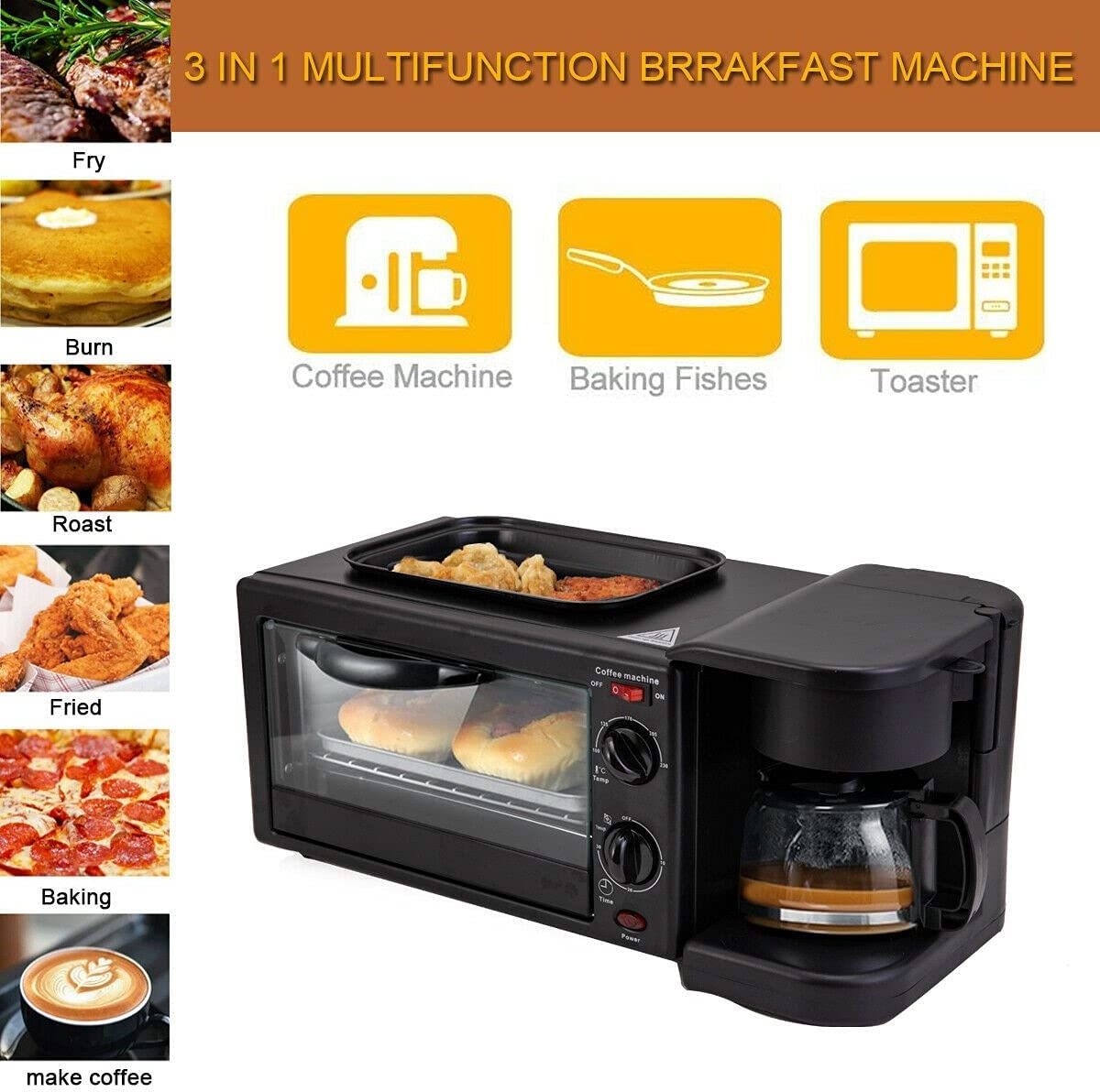 Hot sales Multi-function Machine 3-in-1 Coffee Microwave Oven 3 In 1 Breakfast Makers