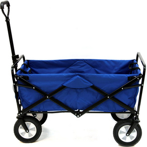 Outdoor Picnic Beach Camping Wagon Foldable Collapsible Utility Cart Wagon Portable Beach Trolley Cart Camping Folding Wagon