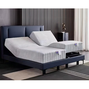 Split king adjustable bed with mattress Oaken Motor  Controllable Adjustable king size bed frame with mattress base