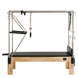 commercial home use studio exercise training oak trapeze table bed wood pilates cadillac