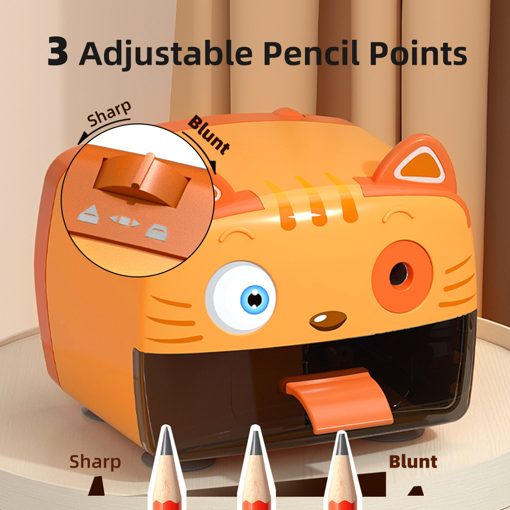 Heavy Duty Plug in Powered Electric Pencil Sharpener Automatic Auto Stop Pencil Sharpener for Kids School