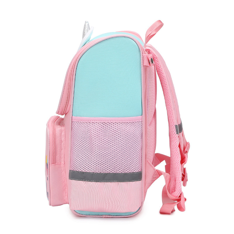 Wholesale New Children custom logo Cartoon unicorn schoolbag Waterproof 1-6 Grade Kids Backpack School Bag For Girl's