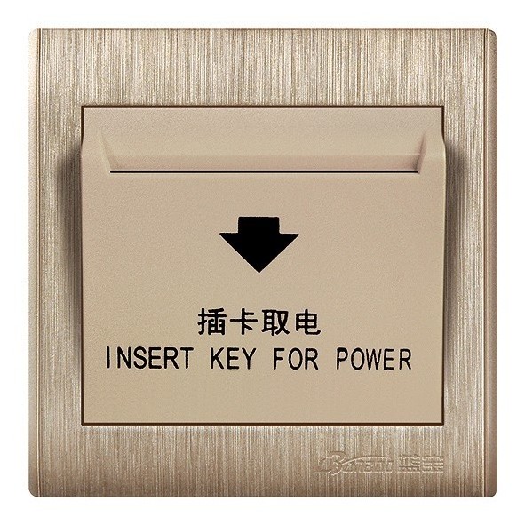 colour panel card key power switch card power hotel electrical wall switch