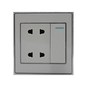 Customized 1 Gang 4 Pin Sockets And Switches Electrical White Power Socket For Home Use