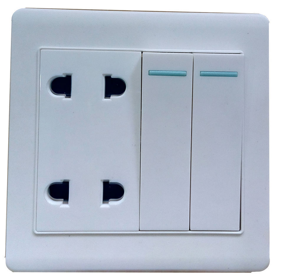 Cambodia 2gang 4 pin universal wall socket