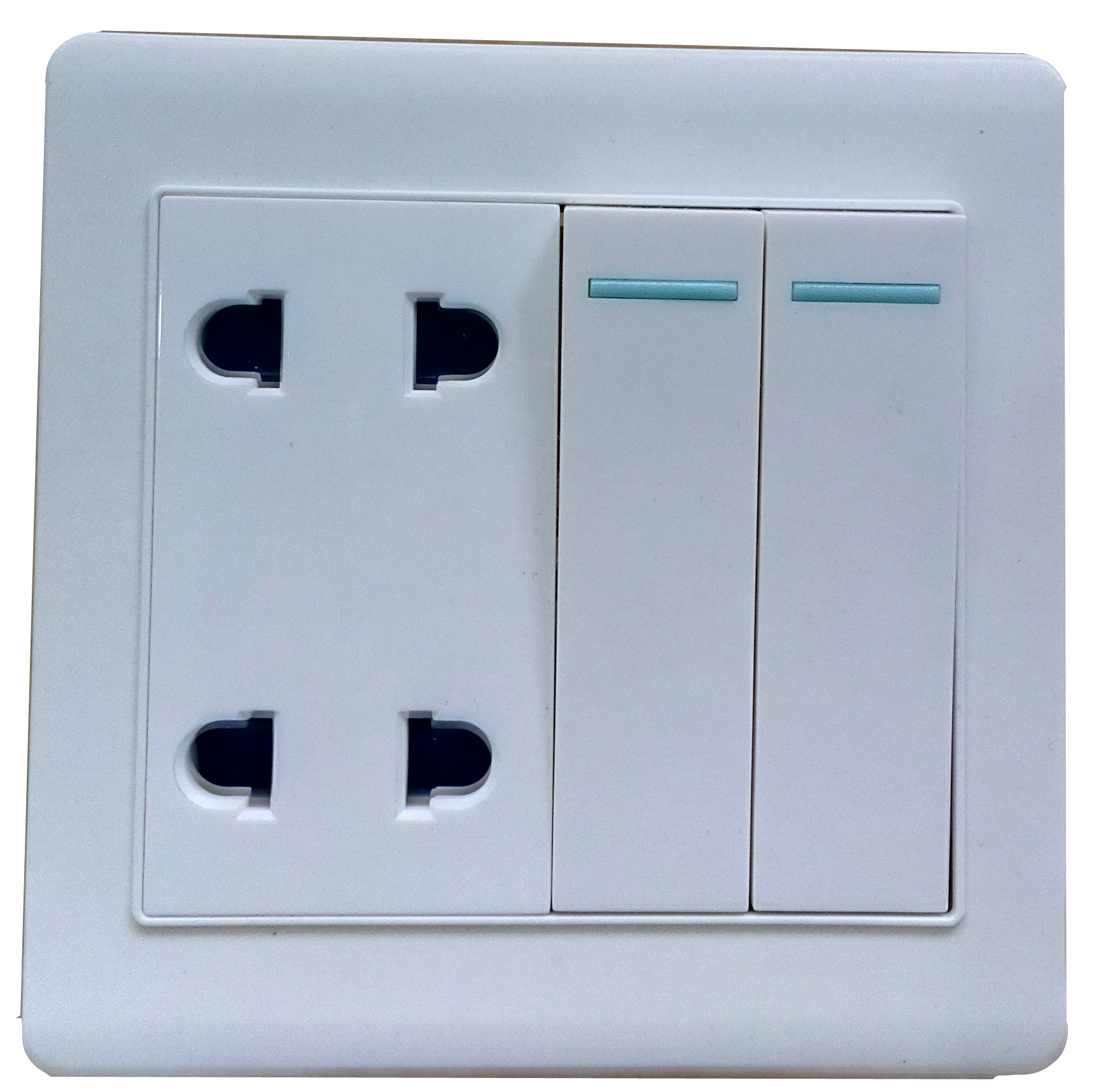 Cambodia 2gang 4 pin universal wall socket