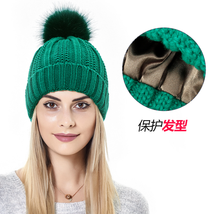 fashion women winter hats soft braided women knitted hat pom pom beanie hats wholesale for girls