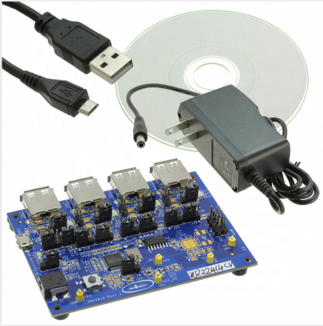 New Original Evaluation Kits XR22414CL48EVB XR22414 QFN EVAL BRD XR22414 USB 2.0 Hub Interface Evaluation Board