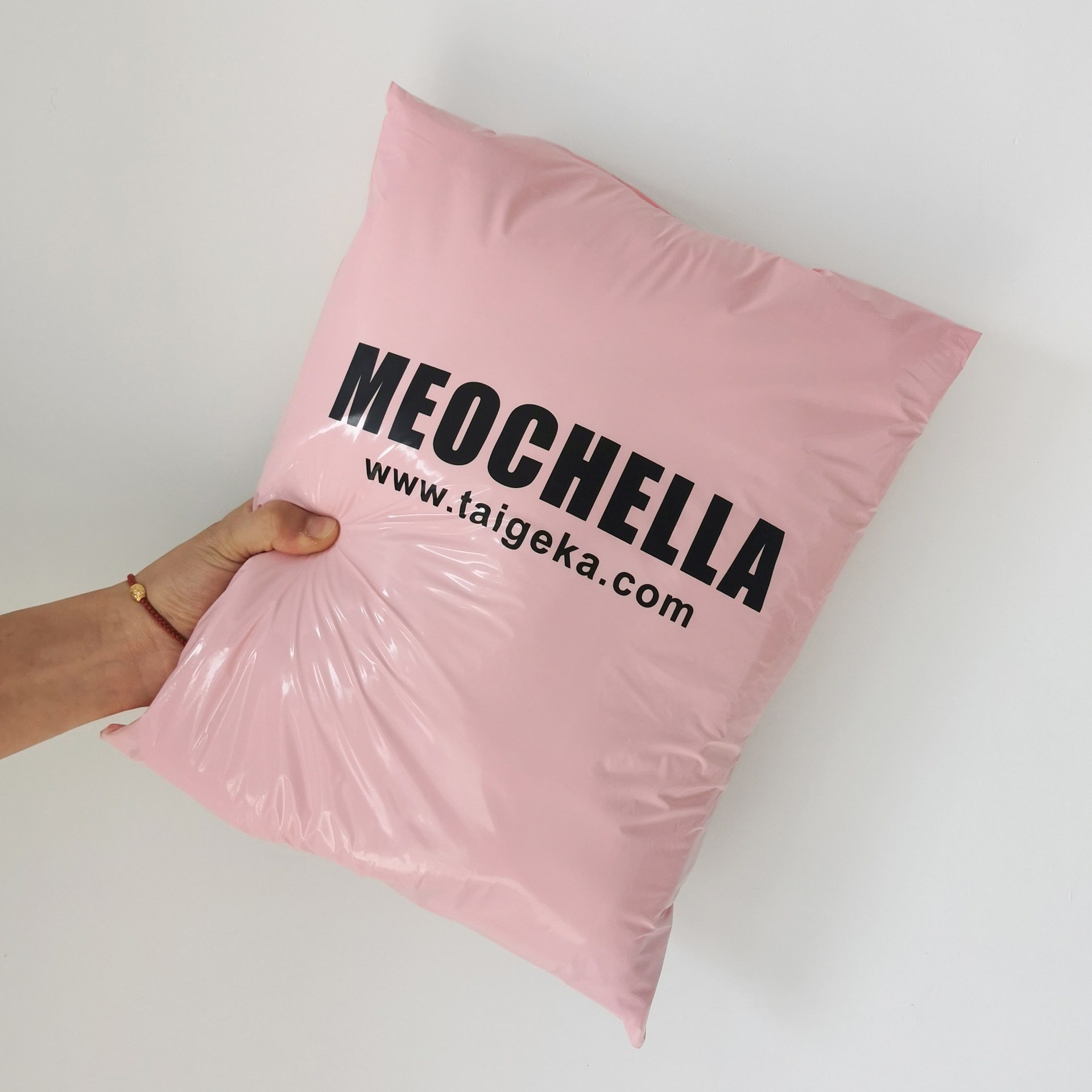 custom pink black poly Courier Waterproof Mailing Bags recyclable clothing packages shipping bags plastic packaging bags