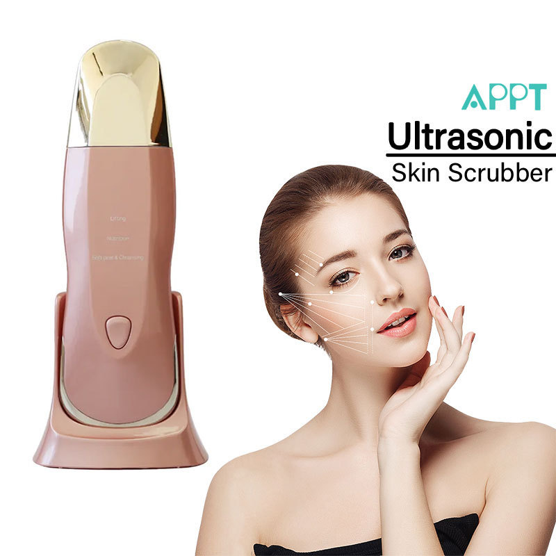 Yuskin Beauty Facial Sonic Skin Scrubber Exfoliating Spatula Ultrasonic Machine Electric Dead Ion ultrasound Skin Scrubber