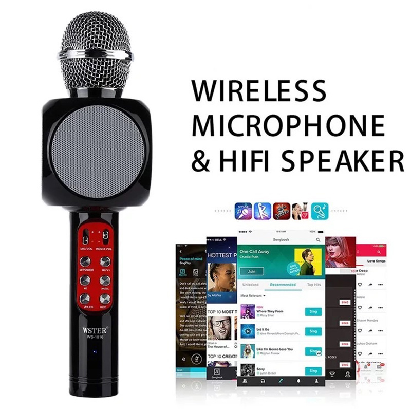 customized wholesale online celebrity karaoke live wireless integrated microphone mobile computer song recording microphone