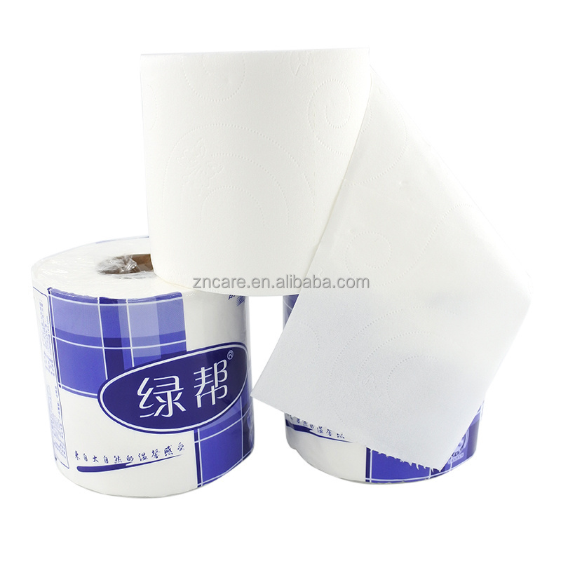 Wholesale OEM High Quality Toilet Paper 3 Player Virgin Wood Pulp  Bathroom Tissue Rolls Chinese Supplier for Hotel Household