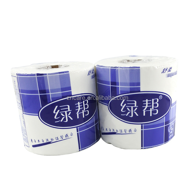 Wholesale OEM High Quality Toilet Paper 3 Player Virgin Wood Pulp  Bathroom Tissue Rolls Chinese Supplier for Hotel Household