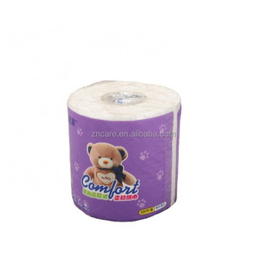 Flower Printed Toilet Paper Oem Factory Toilet Paper Soft 3 ply High Quality Tissue Toilet Paper Making