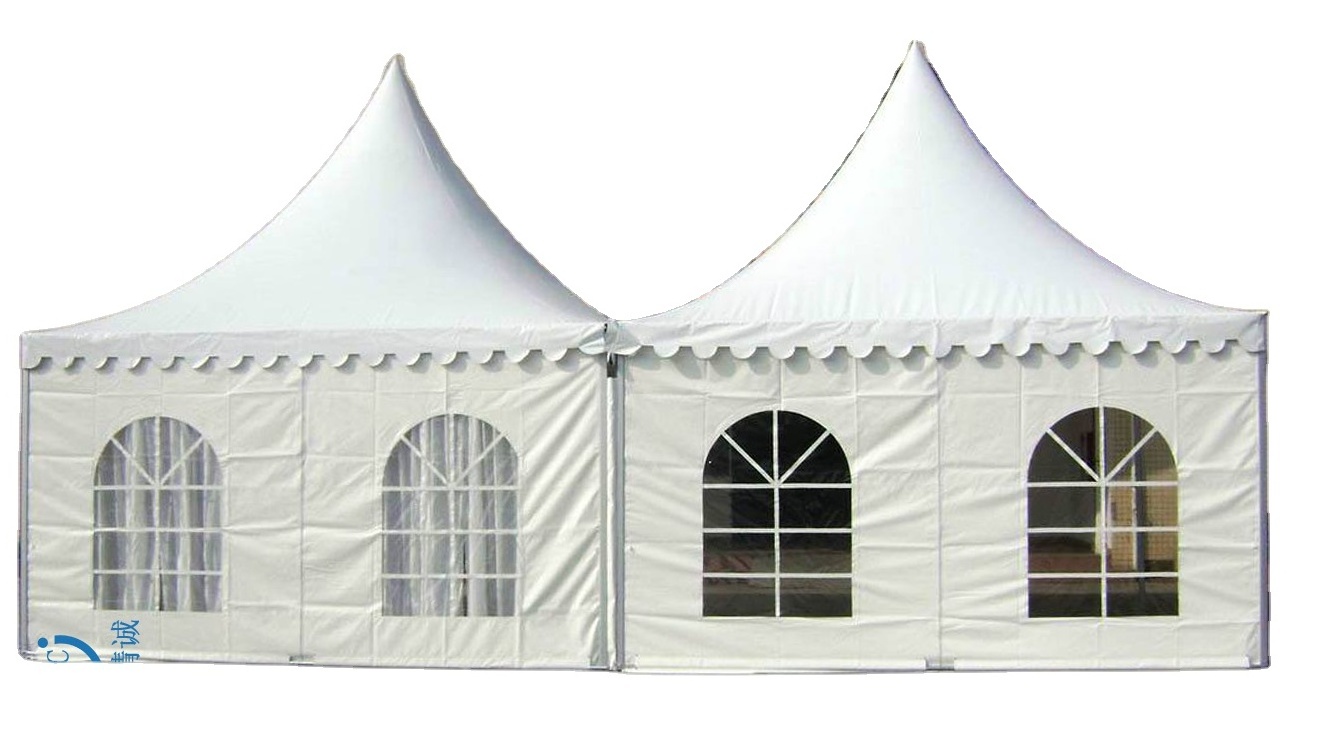 10x10ft Trade Show Tent Outdoor Gazebo Pop Up Canopy  Tent with Church Window Sidewalls for Party and Wedding