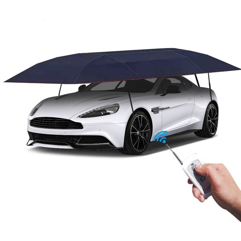 Hot Selling Anti-UV Automatic Folding Sun Shade Covering Rooftop Car Cover Tent Outdoor Car Umbrella