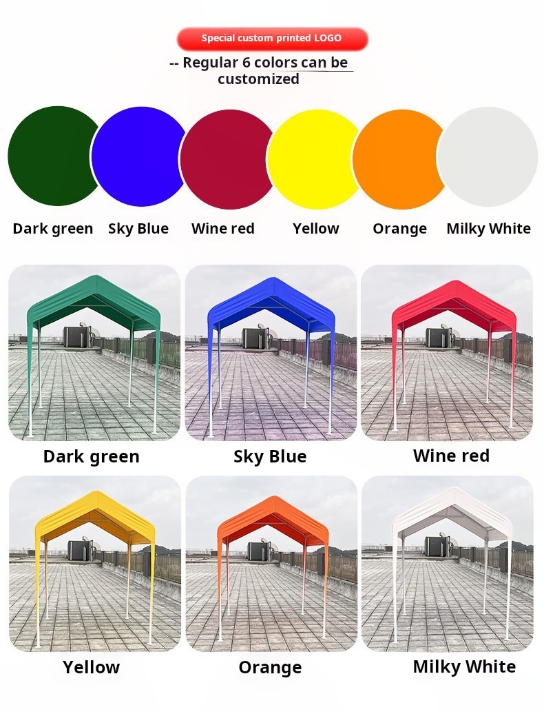 Outdoor Folding Car Cover Garage Portable Parking Shed Home Garage Sunshade and Rainproof Carport Tent