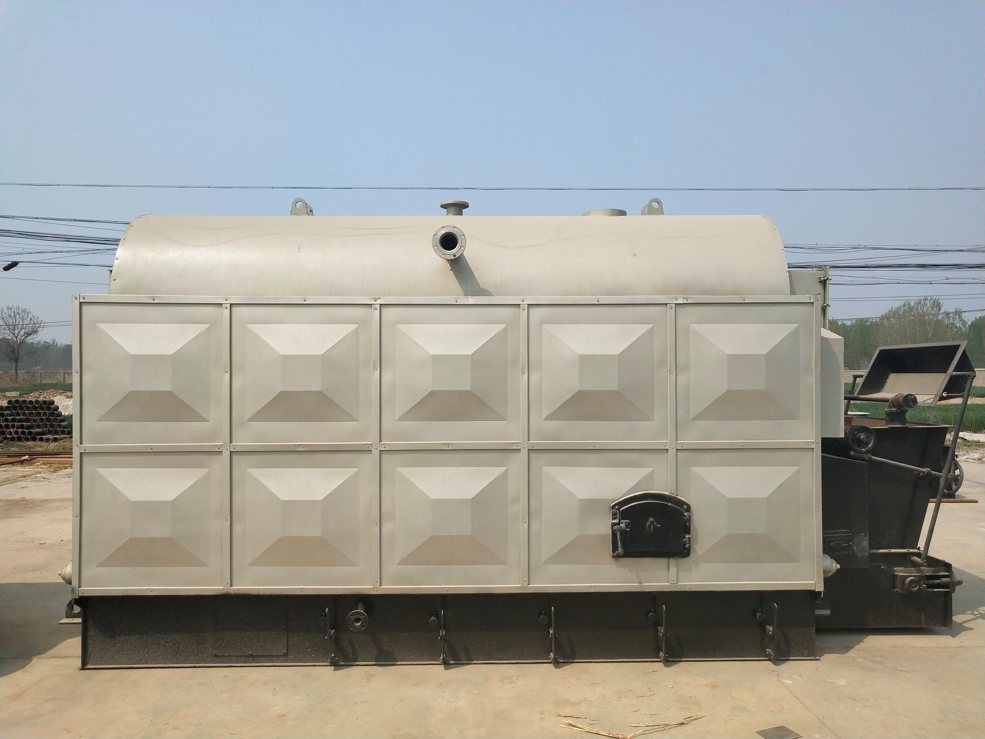 Fuel Biomass Pellet Coal wood Chips 1400kw Hot Water Boiler