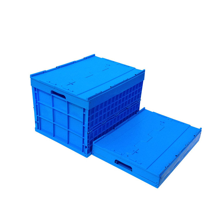 large plastic storage folding refrigerator packing bin boxes basket box crate with wheels and handles