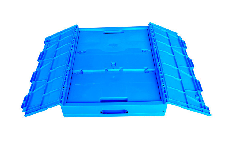 large plastic storage folding refrigerator packing bin boxes basket box crate with wheels and handles