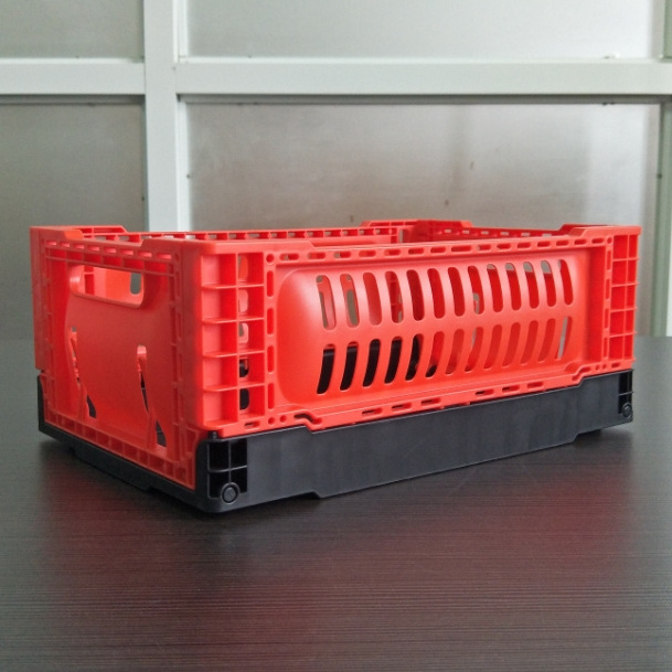 colorful mini crate 30*20*12 cm collapsible storage plastic box