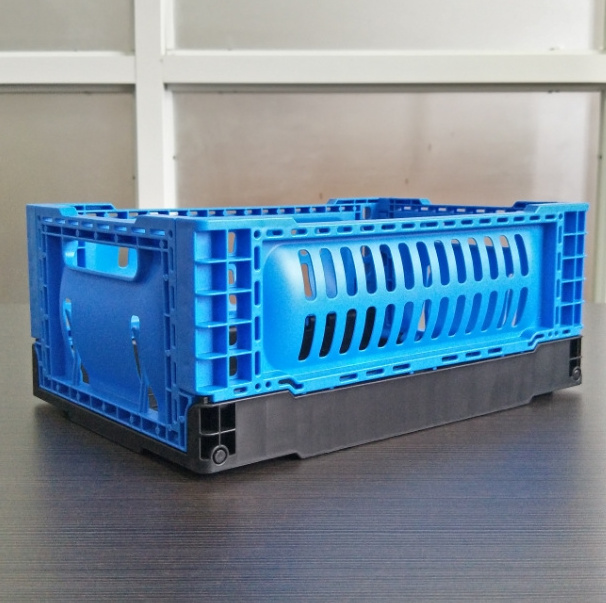 colorful mini crate 30*20*12 cm collapsible storage plastic box