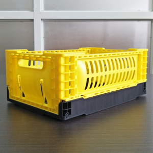 colorful mini crate 30*20*12 cm collapsible storage plastic box