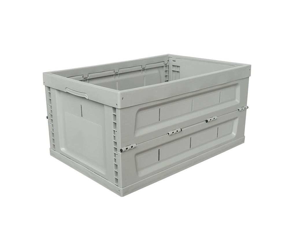 600x400x295 mm Hot Sale Foldable Plastic Crates Packaging Storage Collapsible Plastic Moving Box Stackable Foldable Box