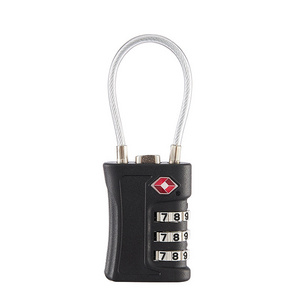 New design 3 Digits Tsa Cable Combination Lock Luggage waterproof Secure Automatic custom Password lock