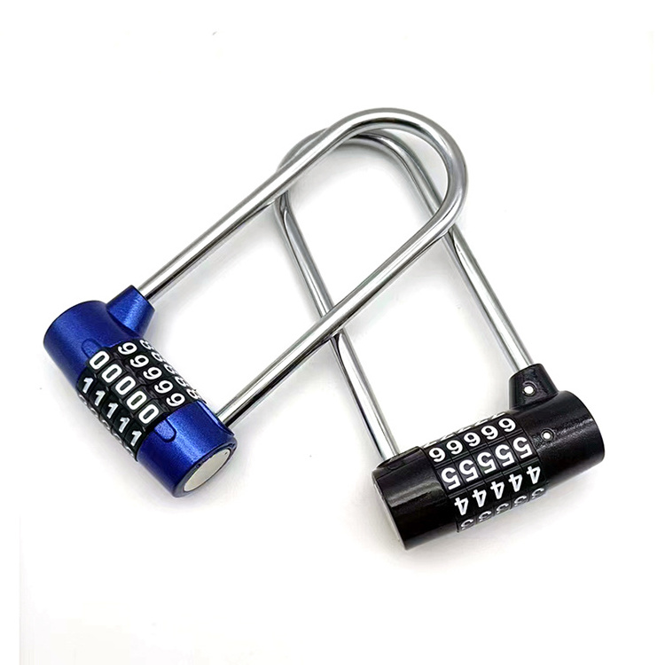 Long shackle 5 digit security combination padlock  Gym cabinet locker safe number lock