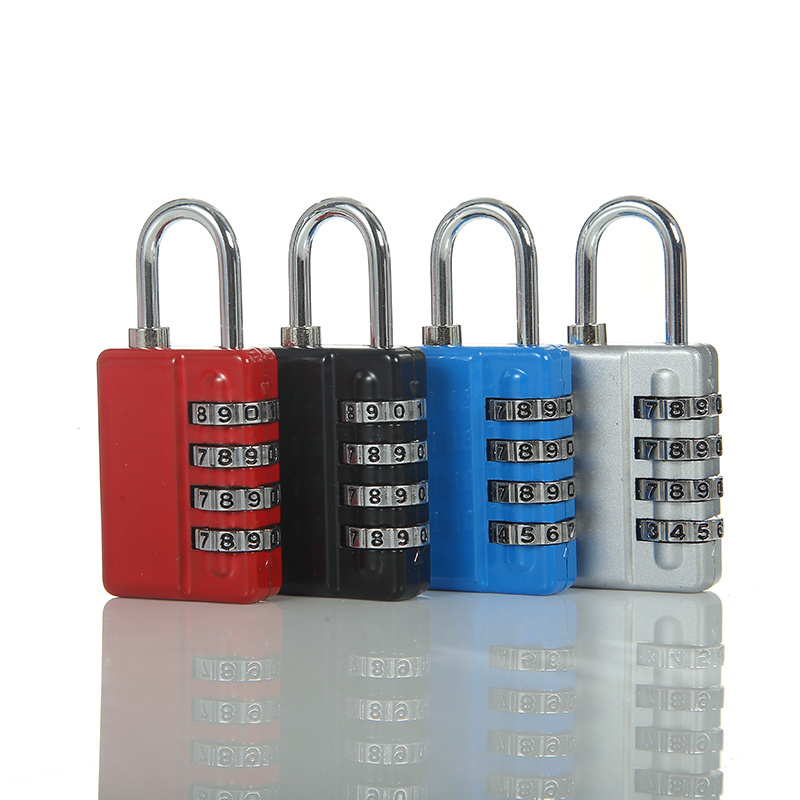 Hot selling 4 Digit combination lock 30MM digital safe travel number code padlock for luggage suitcase zipper gym cabinet locker