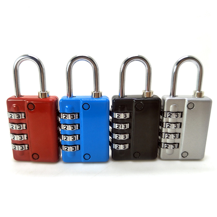 Hot selling 4 Digit combination lock 30MM digital safe travel number code padlock for luggage suitcase zipper gym cabinet locker