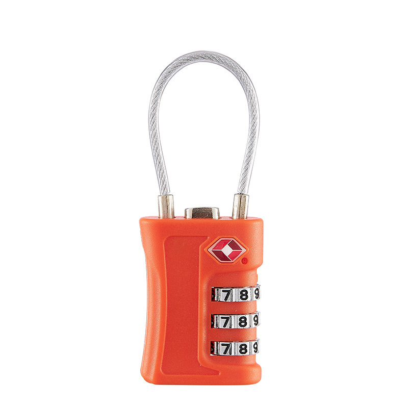 New design 3 Digits Tsa Cable Combination Lock Luggage waterproof Secure Automatic custom Password lock