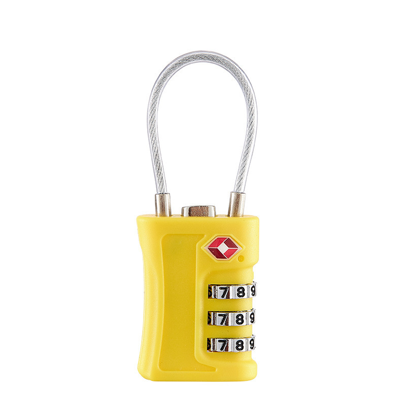 New design 3 Digits Tsa Cable Combination Lock Luggage waterproof Secure Automatic custom Password lock