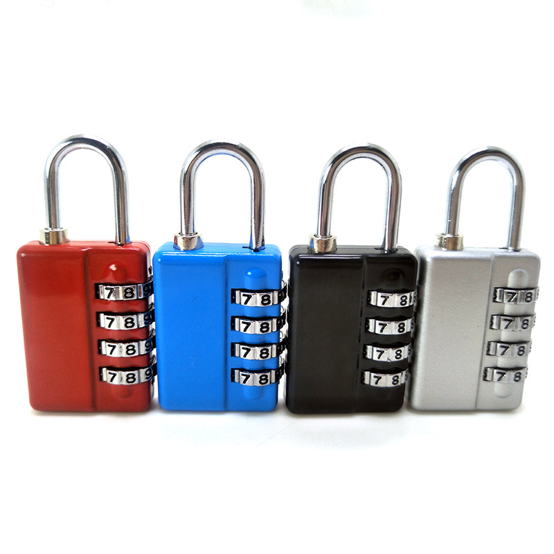 Hot selling 4 Digit combination lock 30MM digital safe travel number code padlock for luggage suitcase zipper gym cabinet locker