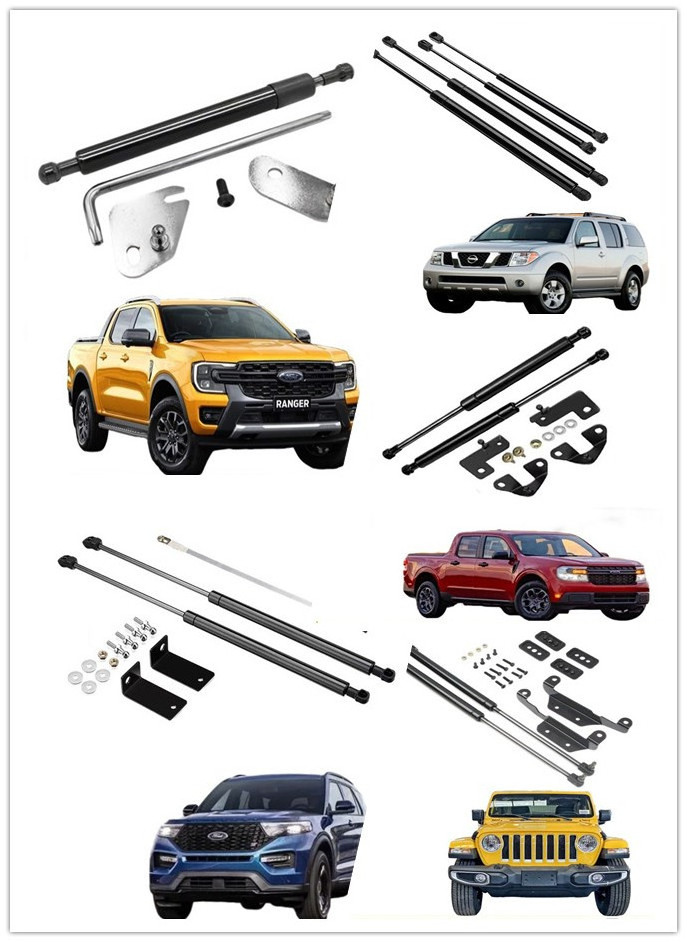 Manufacture miniature soft close Power Tailgate Gas Charged Lift Struts Supports gas spring end fittings