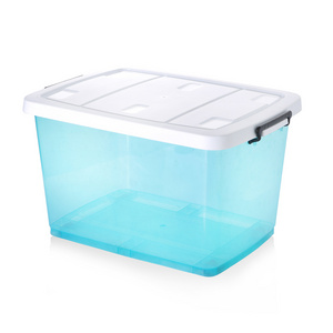 Plastic Storage Tote Box Storage Boxes & Bins Plastic Container Cajas Plasticas Clothing Organizer Modern Rectangle 65L