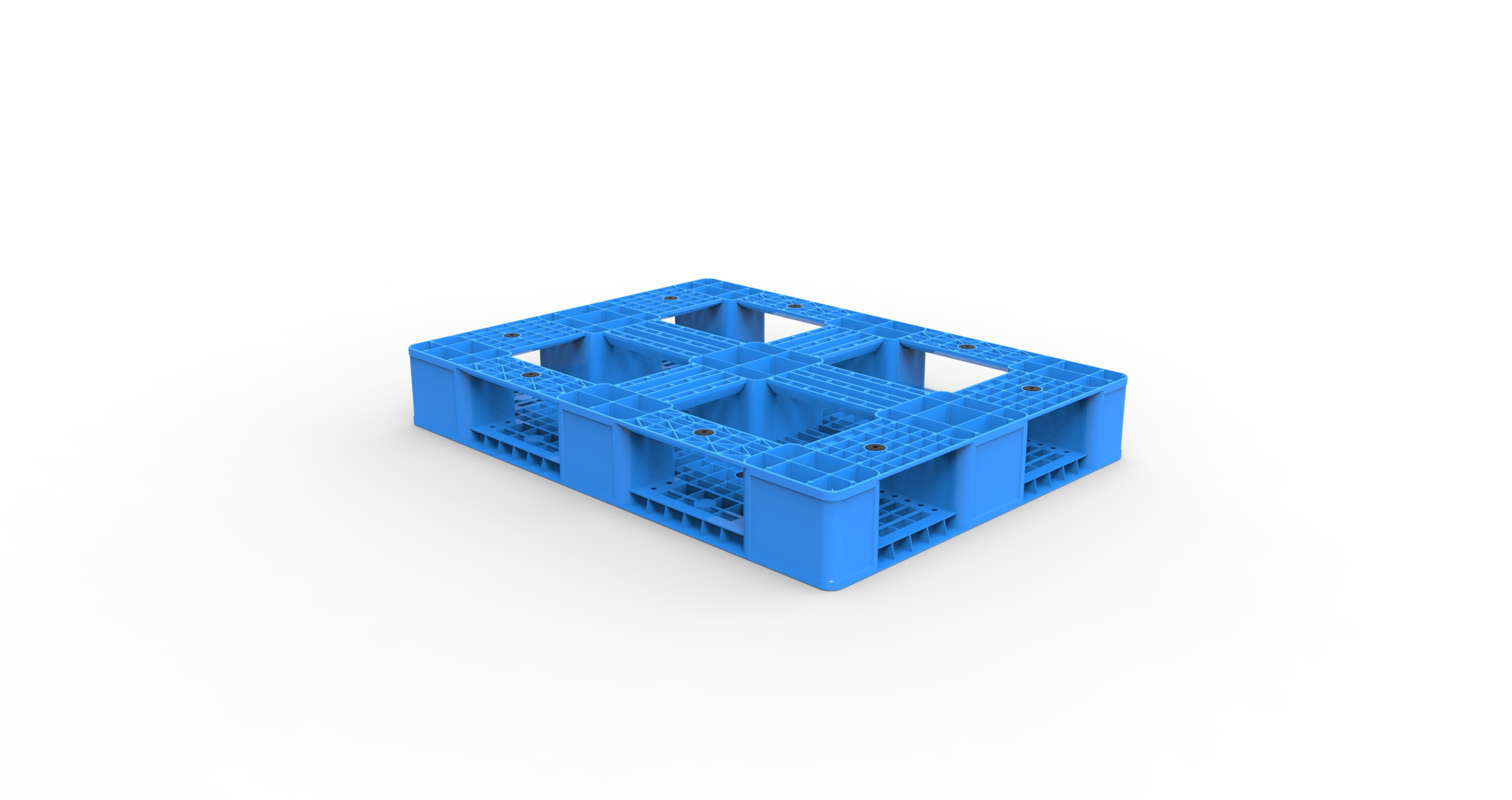 Durable warehouse nestable stacking pallet heavy duty rack stainless steel HDPE hygienic plastic Pallet for Food and transport