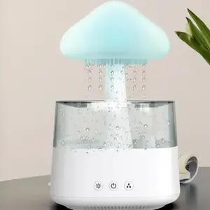 Mushroom Rain Cloud Night, Light Aromatherapy Essential Oil Diffuser Micro Humidifier Desk Fountain Bedside Sleeping humidifier