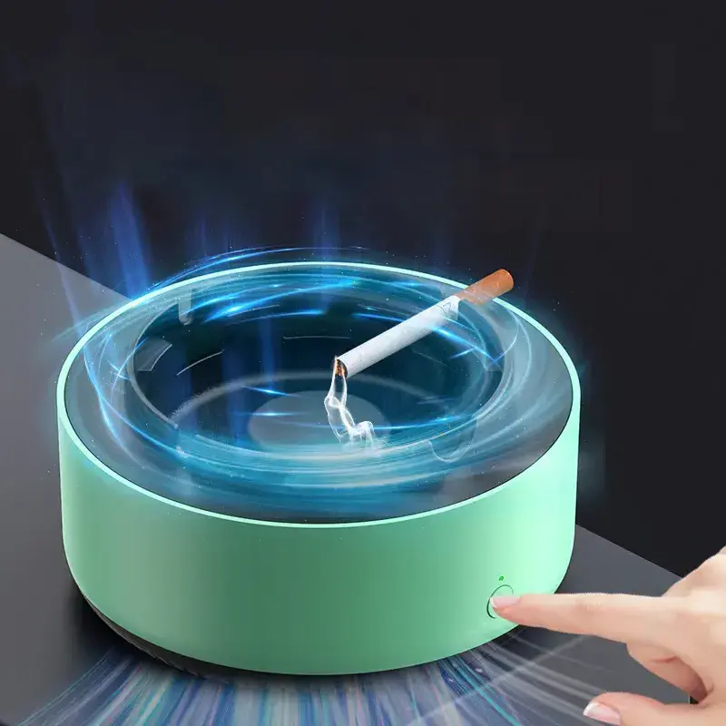 Wholesale Electric Smart Smokeless Ashtray Air Purifier for indoor living room Portable intelligent office ashtray air purifier