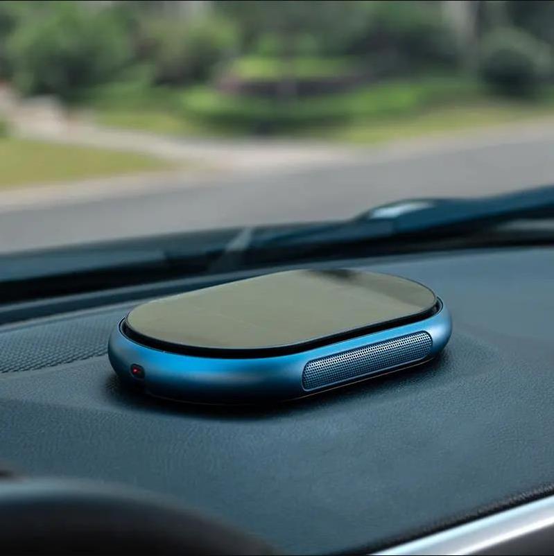 USB Car Air Freshener Electric Rechargeable portable ozonizer Solar Power mini car air purifier