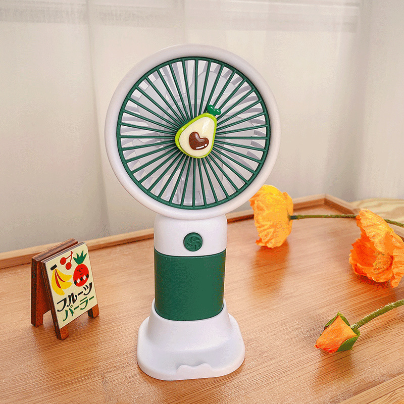 Creative children handheld rechargeable pocket fan summer desktop outdoor portable fan USB charging mini handheld fan