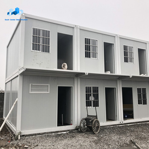 Low cost portable prefab container house construction material apartments porta cabin for south africa