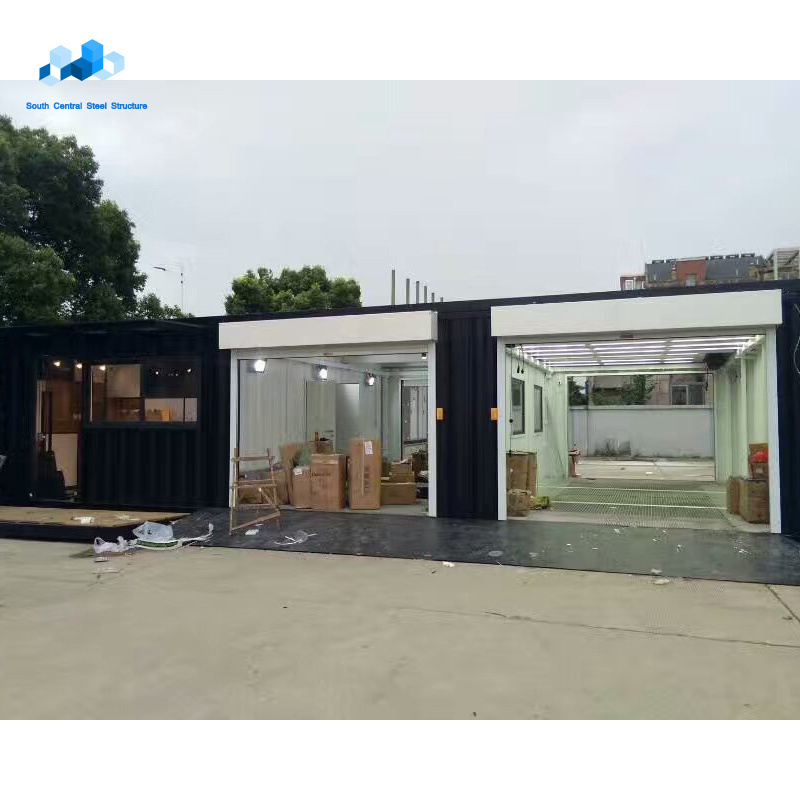 steel structure prefab house shipping container garage for sale